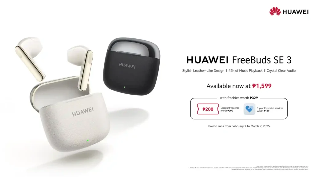 HUAWEI Introduces New Audio Lineup: FreeBuds Pro 4, FreeBuds SE 3, and FreeClip 3 HUAWEI FreeBuds SE3 First Sales KV copy