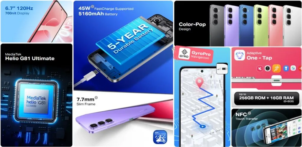 Infinix HOT 60i highlight specs