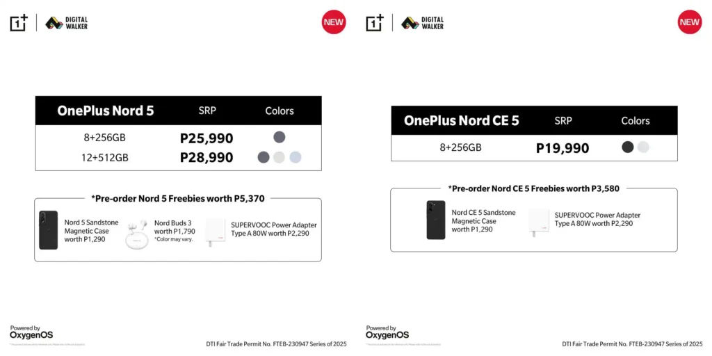 OnePlus Nord 5 Series Now Available for Pre-order via Digital Walker 4 OnePlus Nord 5 Series Pre-order Promo