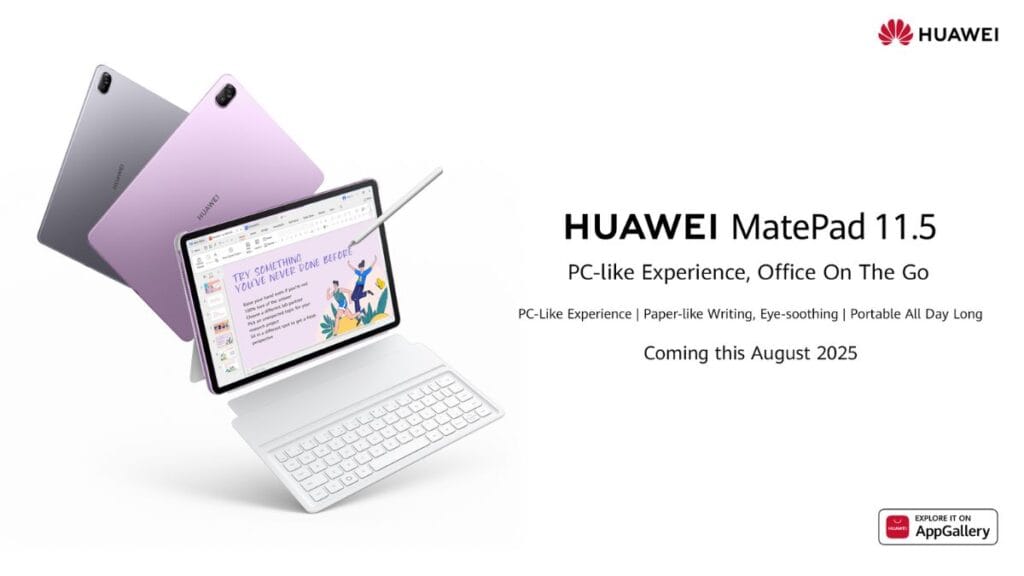 HUAWEI Brings the New MatePad 11.5 (2025) to the Philippines with PC-Like Features and a PaperMatte Display 11 HUAWEI Brings the New MatePad 11.5 (2025) to the Philippines with PC-Like Features and a PaperMatte Display