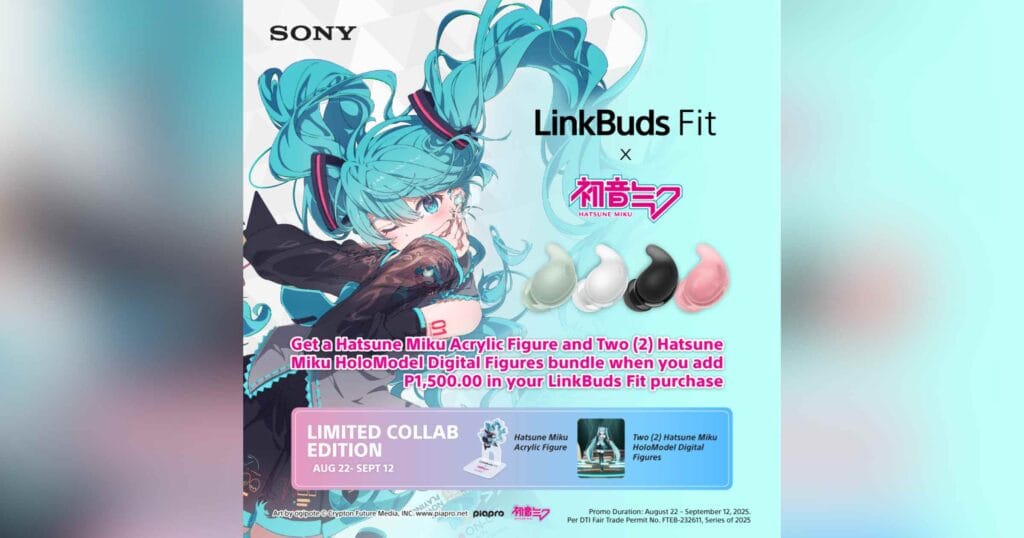Sony Philippines Launches Limited-Edition LinkBuds Fit x Hatsune Miku Bundle - Open for Pre-order with Exclusive Perks starting on August 22, 2025 (2)
