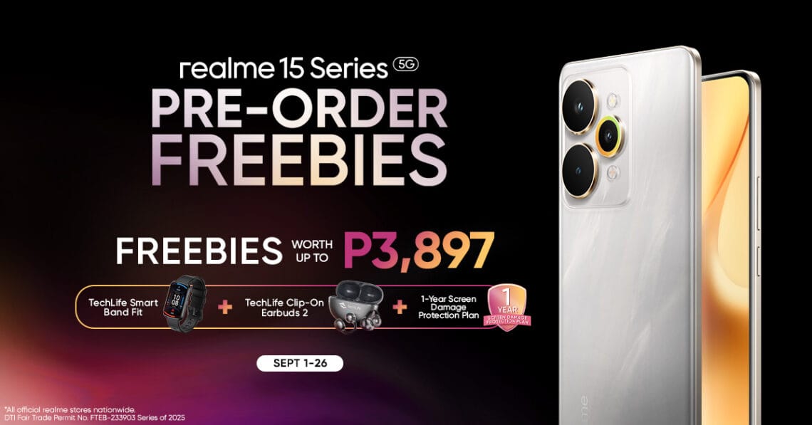 realme 15 Series 5G Pre-order freebies