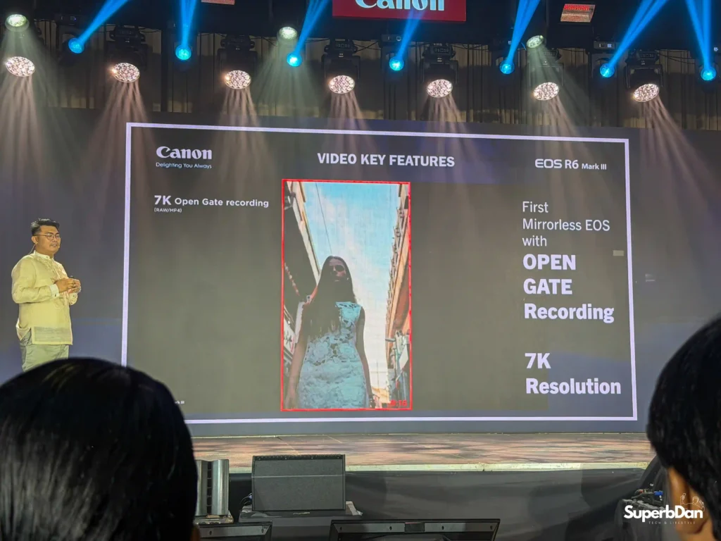 Canon EOS R6 Mark III Featuring Open Gate 7K 30fps recording