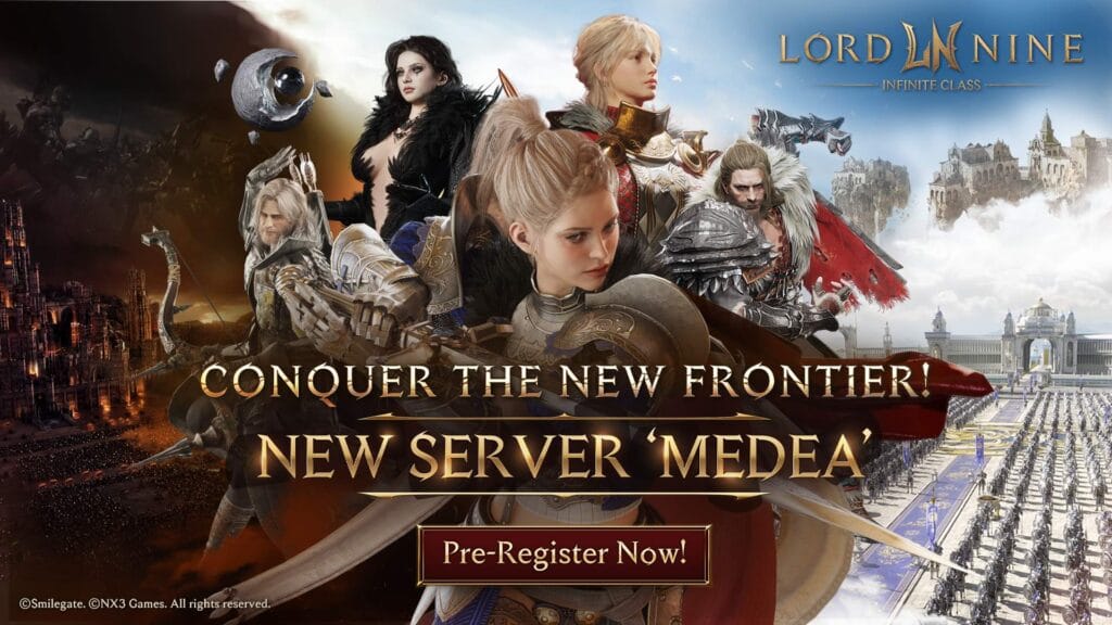 Infinite Class MMORPG LORDNINE Opens Pre-Registration for New “Medea” Global Server