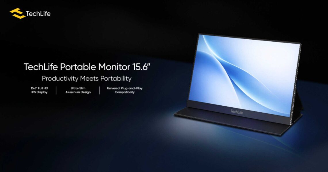 TechLife Portable Monitor 15.6 launches with FHD Display and Plug-and-Play Versatility