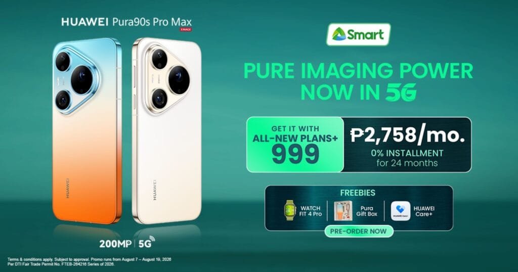 Smart Opens Pre-Orders for HUAWEI Pura90s Series with 5G and Exclusive Freebies