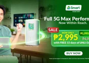 Smart 5G Max Home WiFi Gets 40% Discount, Now at P2,995